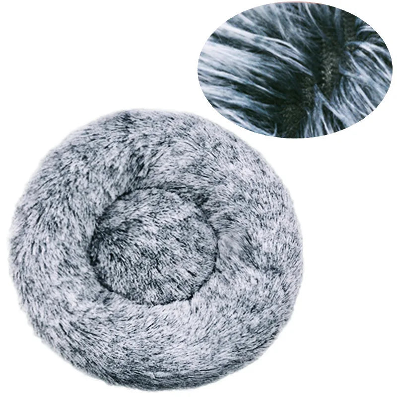 Lit Rond Ultra Douillet - vue détaillée texture peluche - Animondes