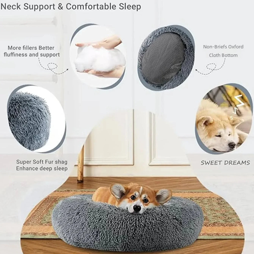 Lit Rond Ultra Douillet - chat installé - Animondes