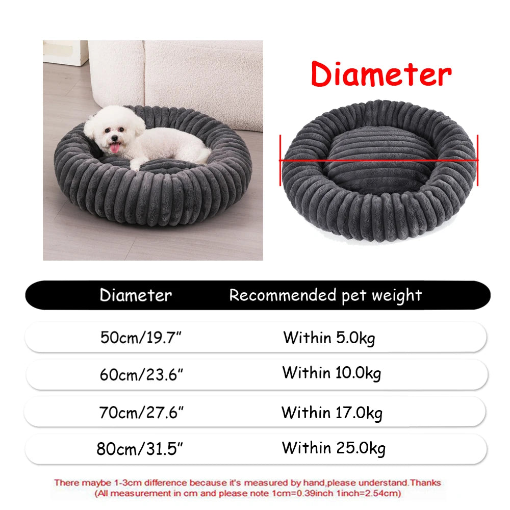 Lit Rond Ultra Douillet - texture peluche - Animondes