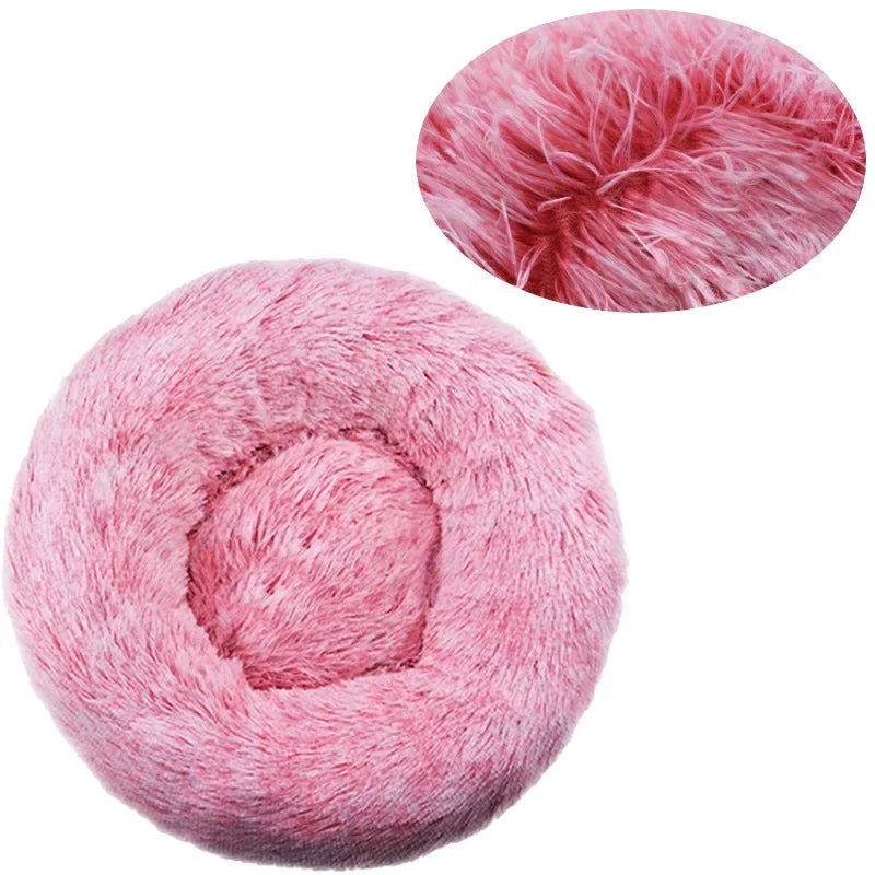 Lit Rond Ultra Douillet Rose Corail - Animondes